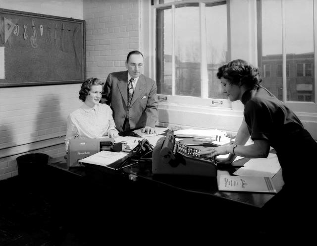 NASA image: NACA Laboratory Computers Help Compile Handbook 