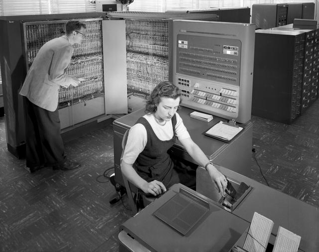 NASA image: IBM type T04 electronic data processing machine