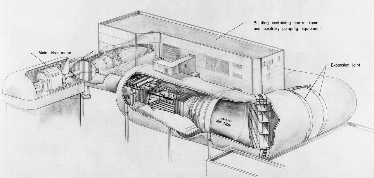  Drawing of the 8-Foot Transonic Pressure Tunnel.
