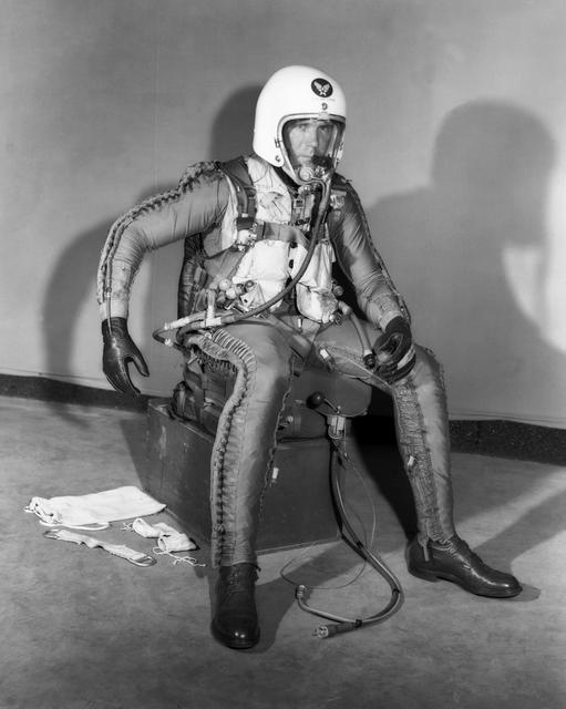 NASA image: Robert Champine in X-Series Pressure Suit