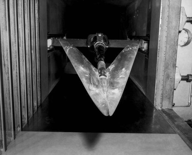 NASA image: WS-110A Brown Bomber in Unitary Wind Tunnel Low Mach Number Test 