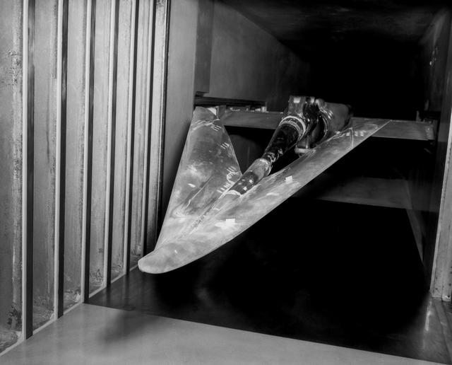 NASA image: WS-110A Brown Bomber in Unitary Wind Tunnel Low Mach Number Test 