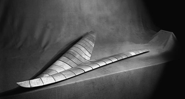 NASA image: Wood Mock-up of Arrow Wing Bomber to Show Wing Contours  