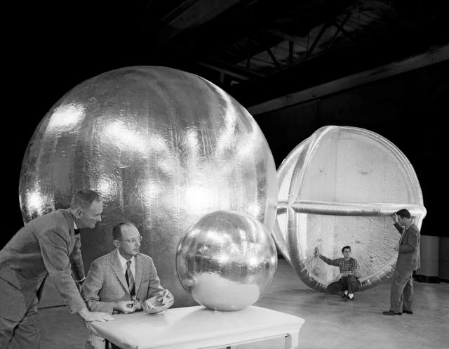 NASA image: Twelve foot Subsatellite and Corner Reflector, Wm. O'Sullivan 