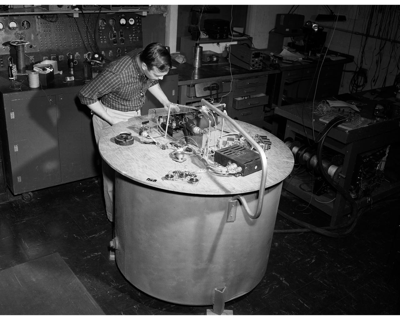 Control utilizing inertia wheel and bar magnet.