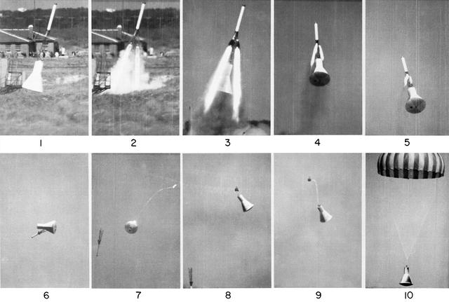 NASA image: Capsule Escape Tests - Wallops Island