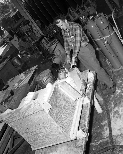 NASA image: Molding of Space Couch 