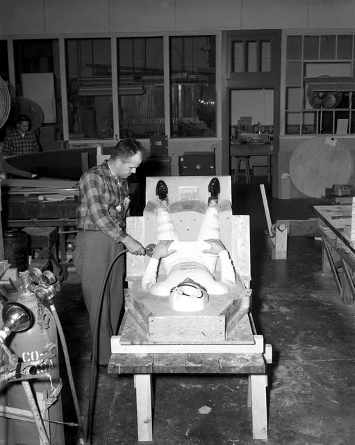 NASA image: Molding of Space Couch 