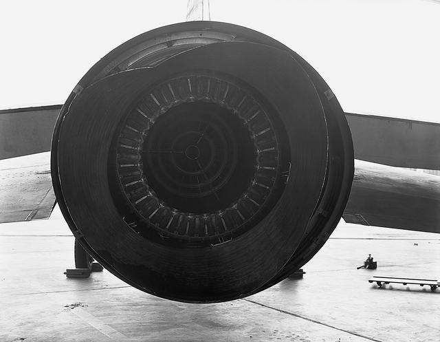NASA image: Damaged tail cone on F8U-3 
