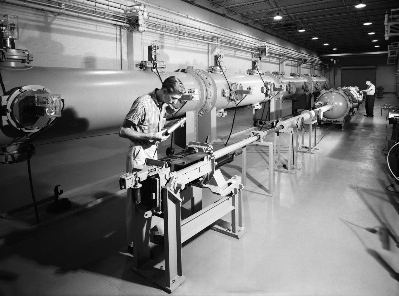 Overall view of the impact test range.