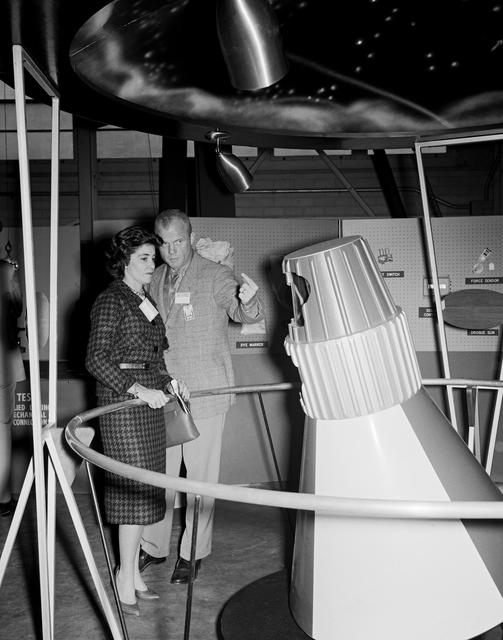 NASA image: Astronauts at 1959 Langley Inspection 