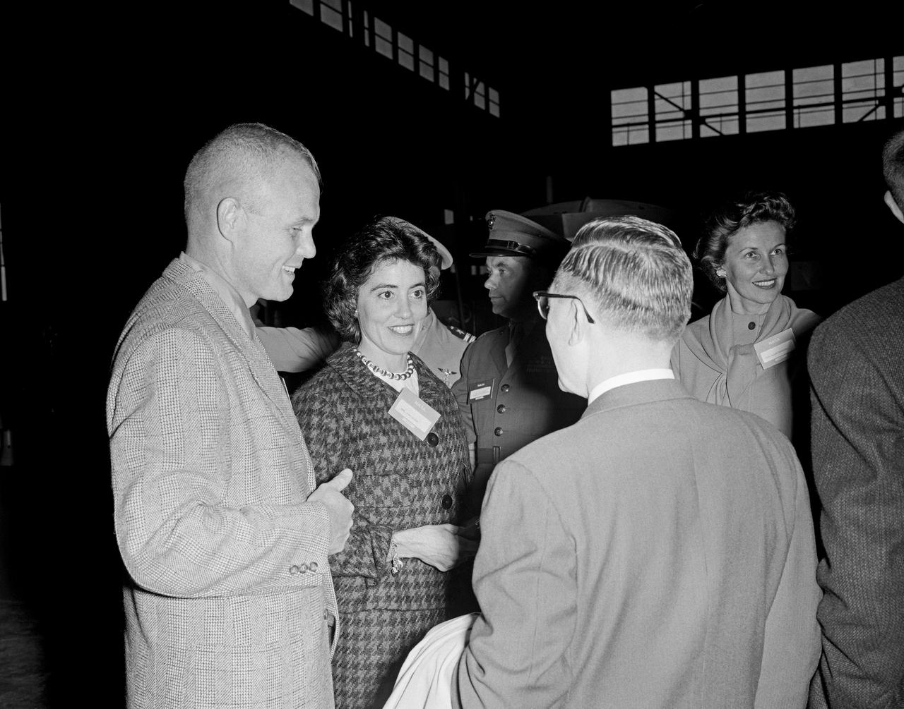 Astronauts at 1959 Langley Inspection