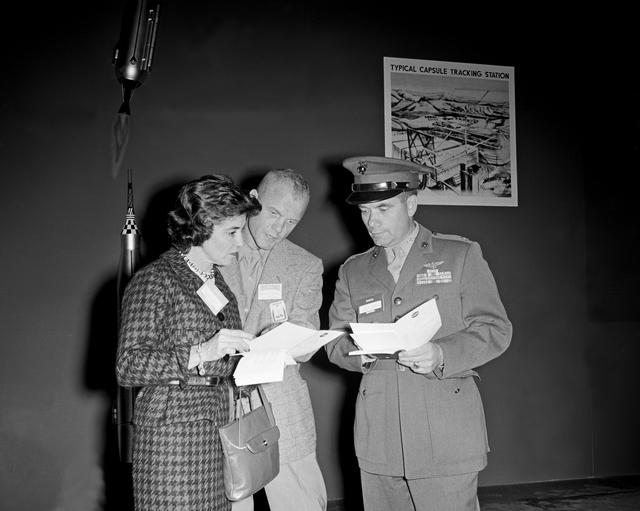 NASA image: Astronauts at 1959 Langley Inspection 