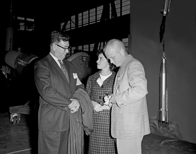 NASA image: Astronauts at 1959 Langley Inspection 