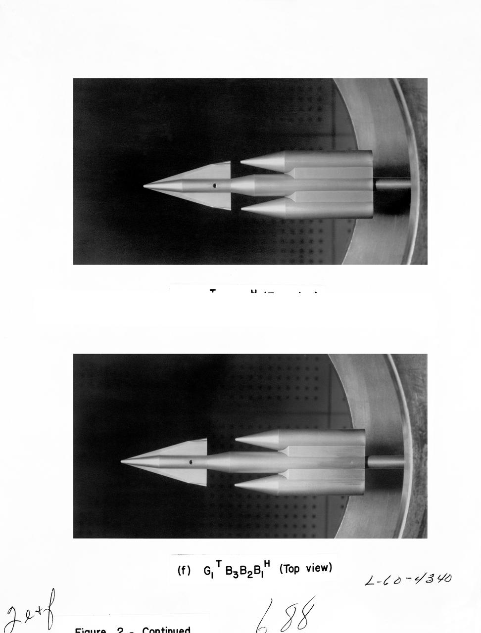 Photos of the eleven booster configurations 