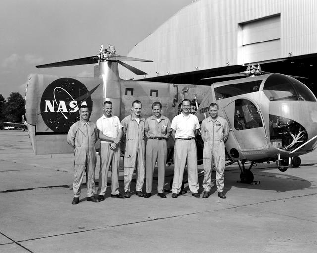 NASA image: Pilots With The Vertol VZ-2 (Model 76)