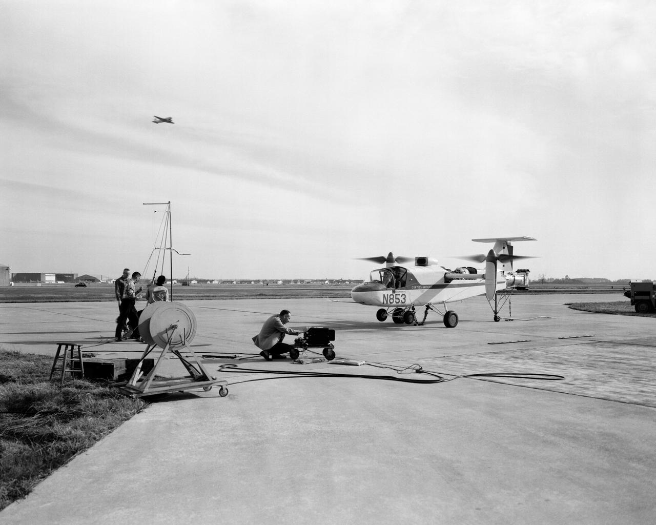 Curtiss-Wright X-100 (VTOL) Vertical Take-Off Transport.  