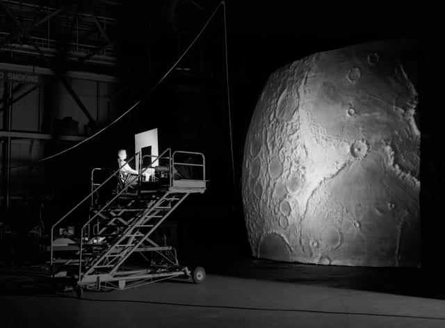 NASA image: Project LOLA or Lunar Orbit and Landing Approach was a simulator built at Langley 