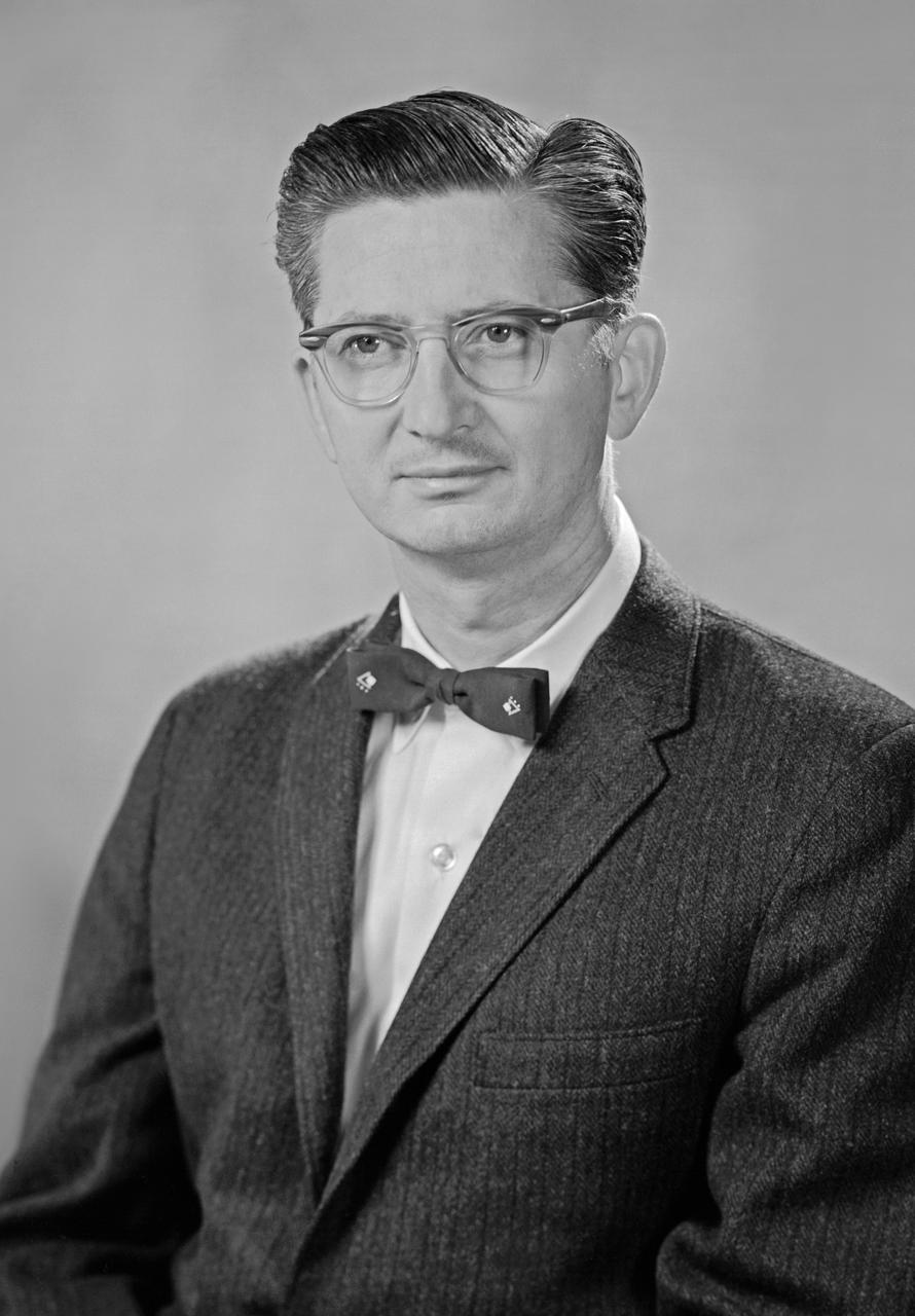 Portrait of John D. Bird "Jaybird" designed the LOR Lunar Orbit Rendezvous. Published in NASA SP-4308 Page 229. 