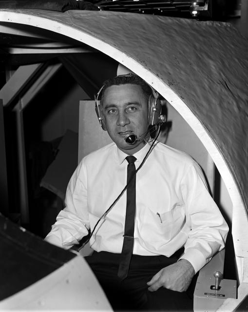 NASA image: Virgil Gus Grissom's Visit to LaRC 