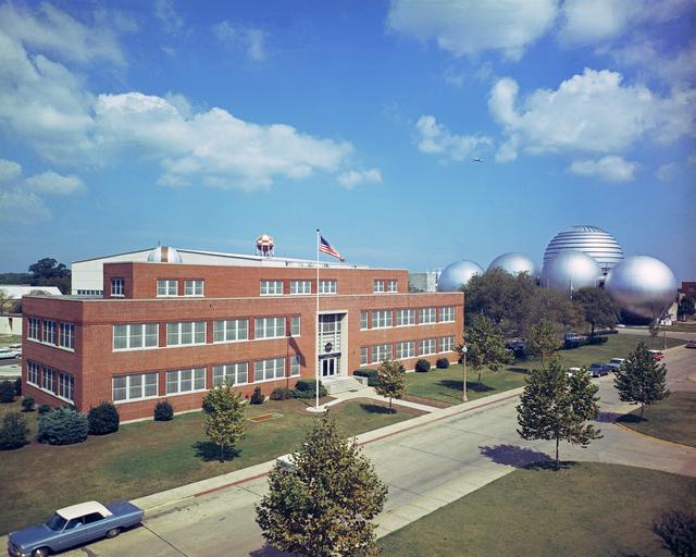 NASA image: NASA Langley Research Center Headquarters Building and Spheres 1963