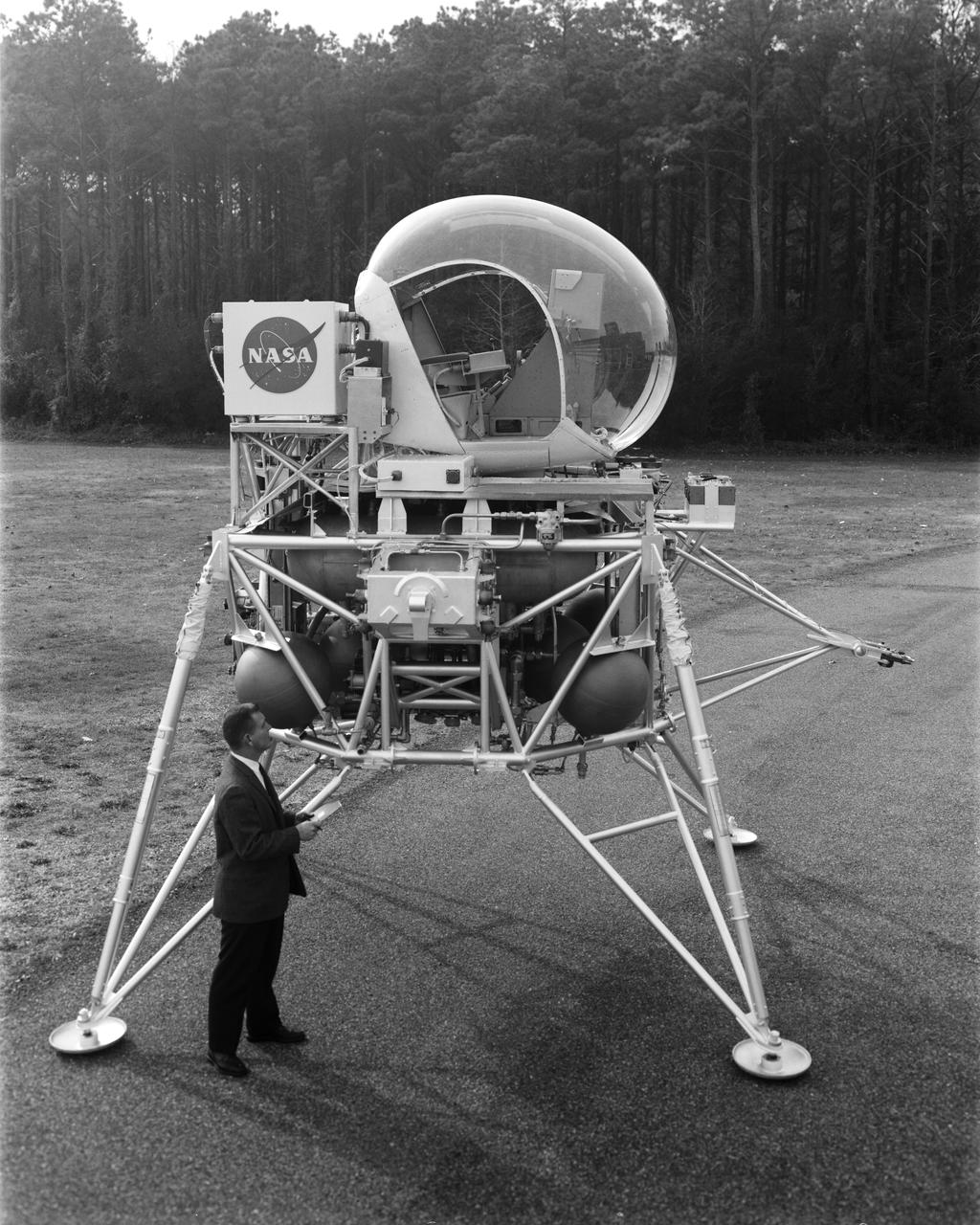 Vehicle for Lunar Landing Research Facility at Langley Research Center, Hampton, Virginia.