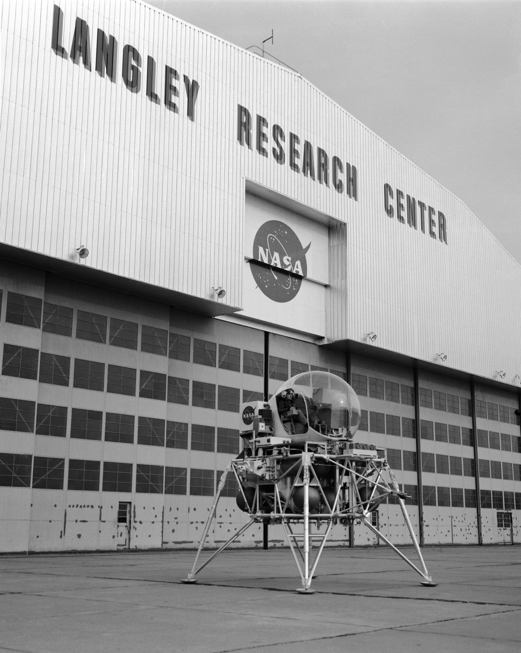 Vehicle for Lunar Landing Research Facility at Langley Research Center, Hampton, Virginia.