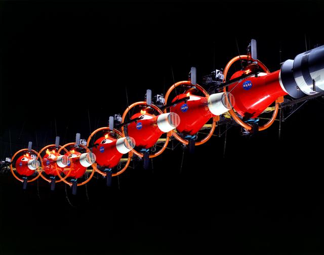 NASA image: Multiple Exposure of Rendezvous Docking Simulator - Gemini Program