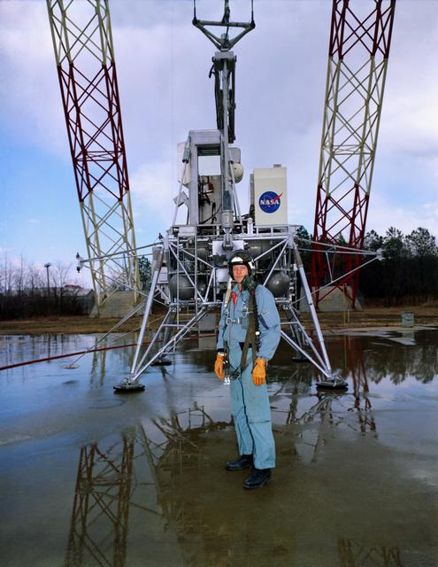 NASA image: Neil Armstrong at Lunar Landing Research Facility