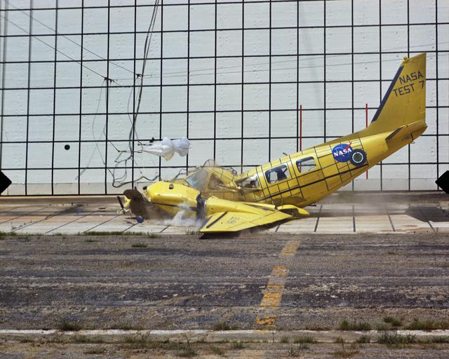 NASA image: Impact Landing Dynamics Facility Crash Test