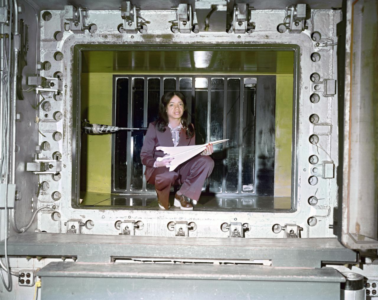 Environmental Portrait of Christine M. Darden. Sonic boom researcher, HSR, High Speed Research 