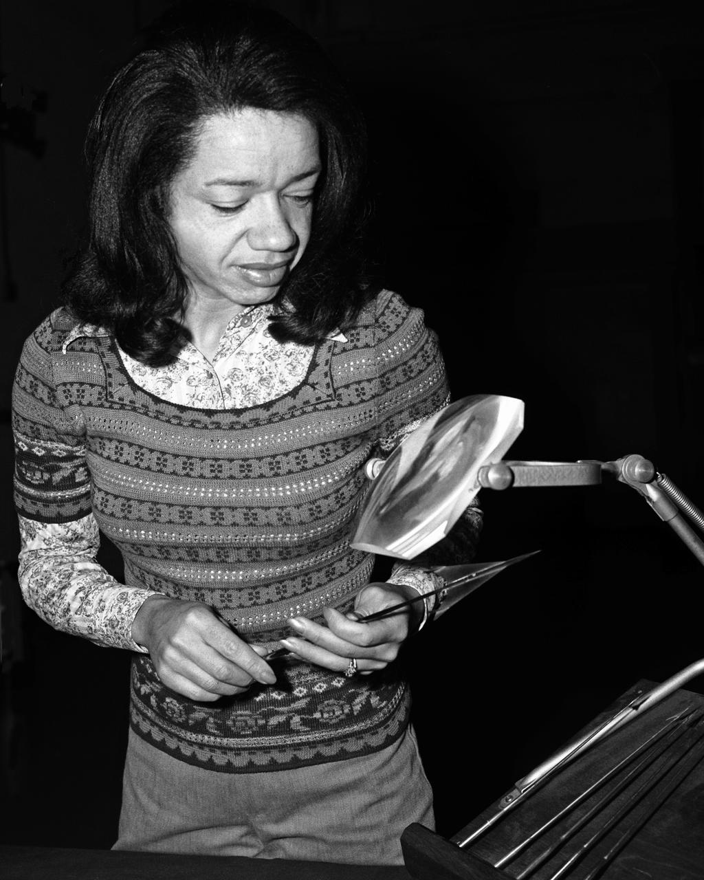 Environmental Portrait of Christine M. Darden. Supersonic Aerodynamics Branch. 