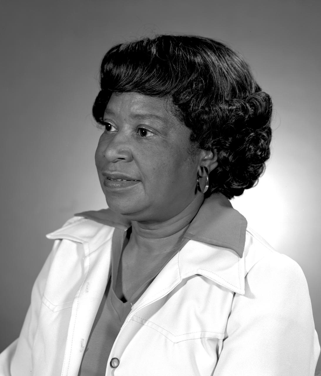 Portrait of Mary Jackson. 2017 Hall of Honor inductee.  Langley Research Center NACA and NASA Hall of Honor.  In honor and recognition of the ambition and motivation that enabled her career progression from  human computer  to NASA' s first African-American female engineer, and subsequent career supporting the hiring and promotion of other deserving female and minority employees.
