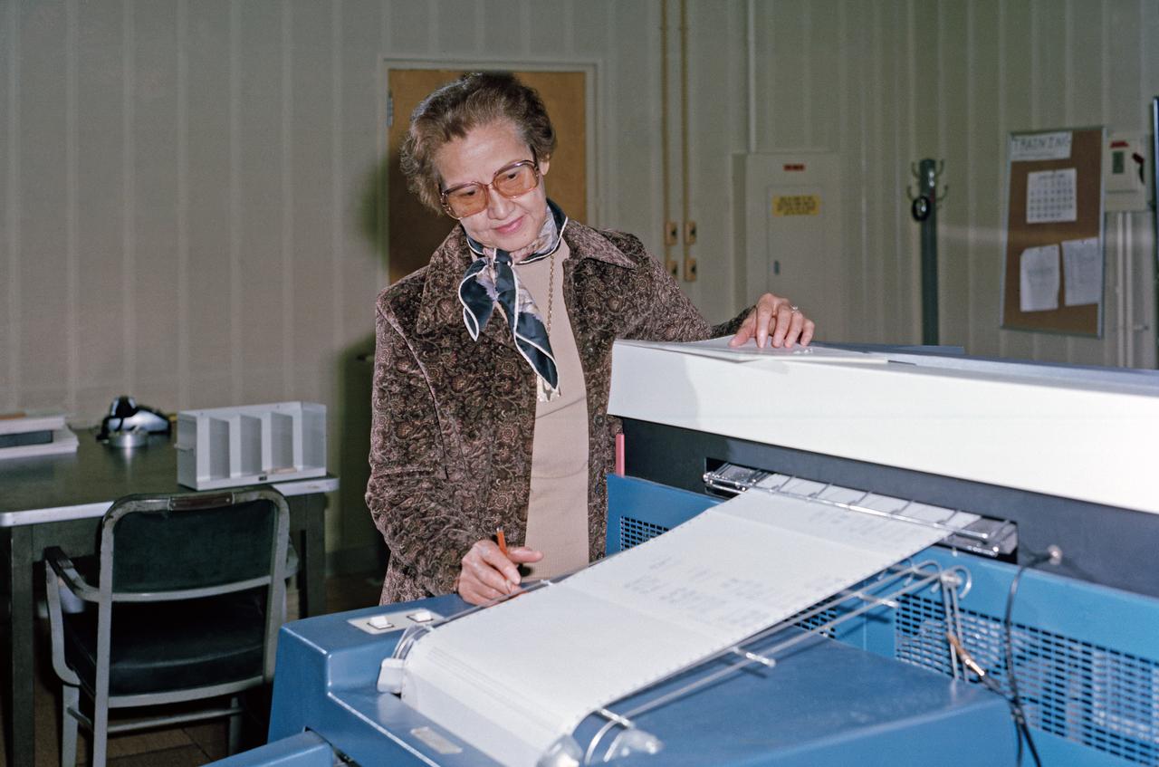 Mrs. Katherine G. Johnson at Work 
