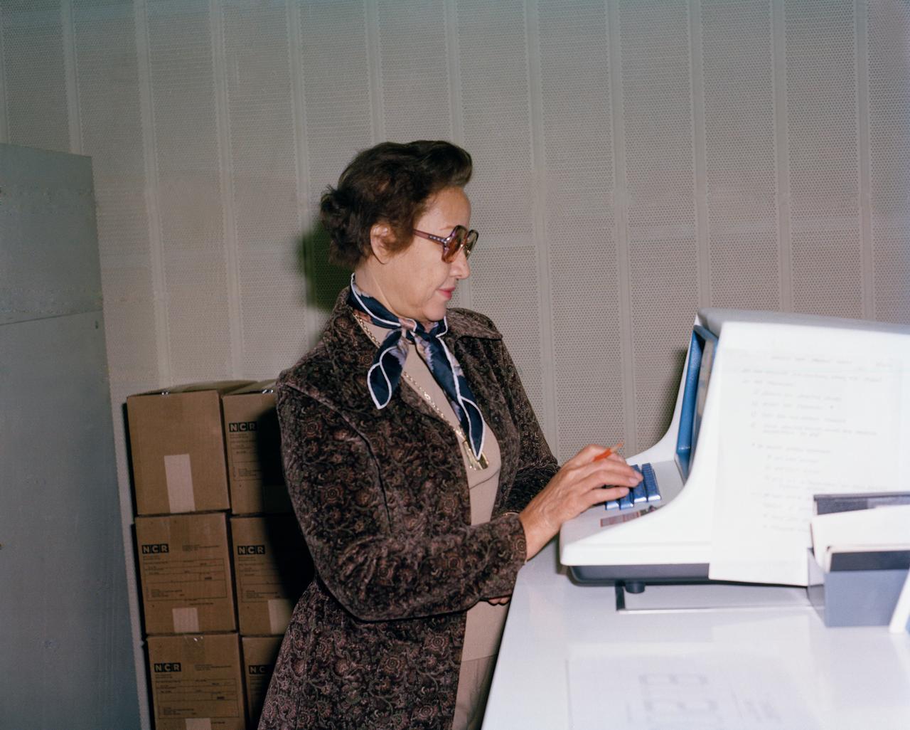 Mrs. Katherine G. Johnson at Work 