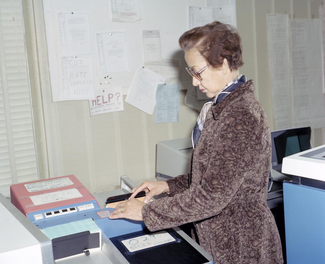 Mrs. Katherine G. Johnson at Work 