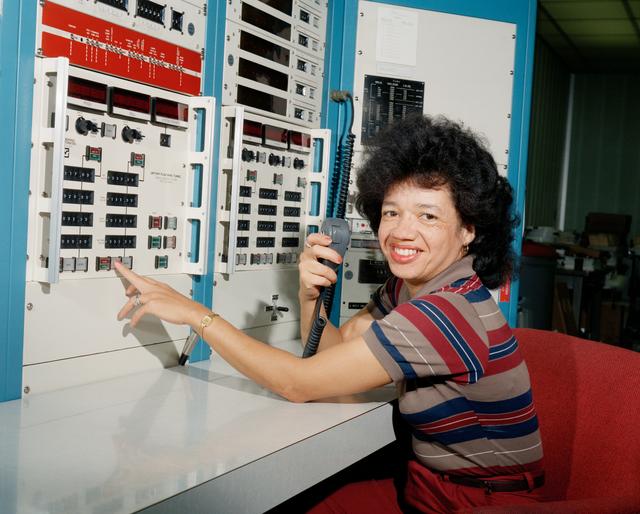 NASA image: Christine Darden at Work