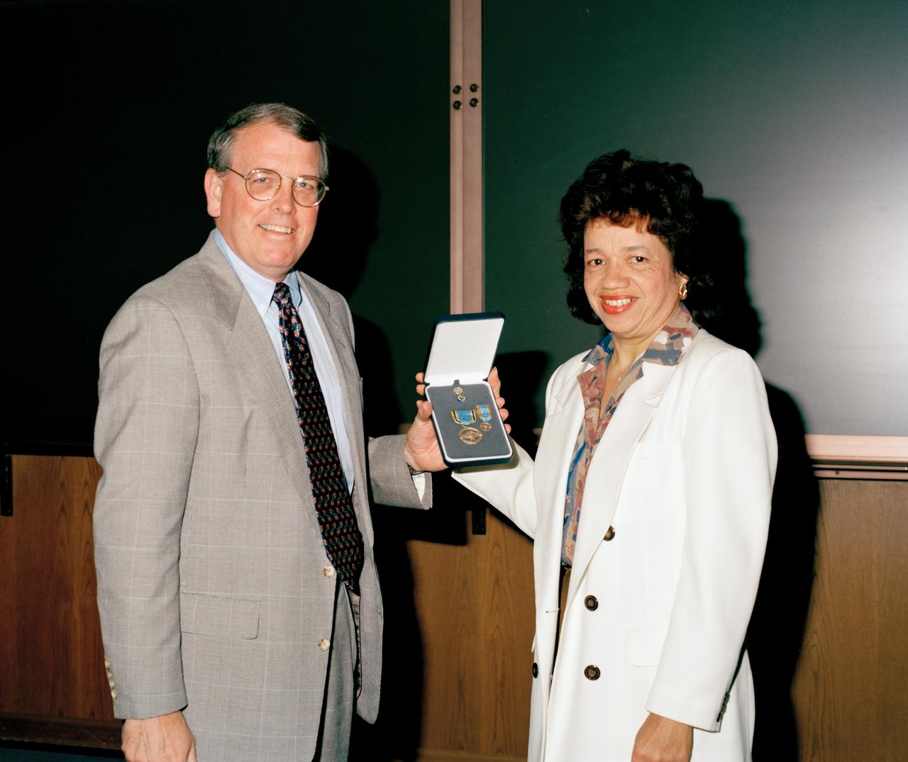 Medal for Exceptional Service to Christine Darden presented by Lee Beach 