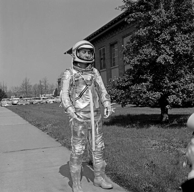 NASA image: Astronaut Virgil I. Gus Grissom in Space Suit