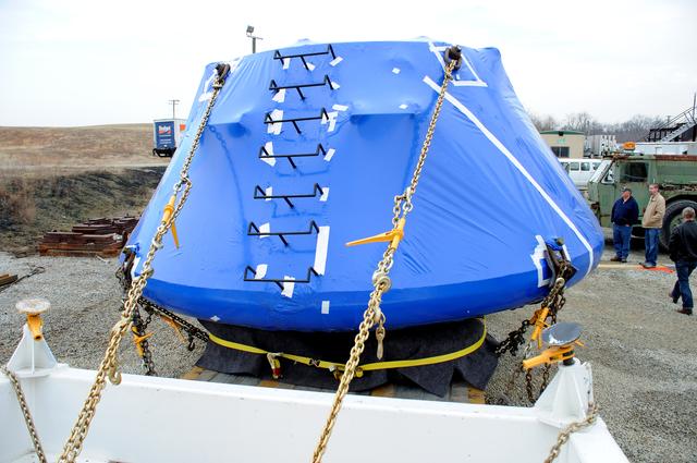 NASA image: Crew Module Water Landing Model Assessment 