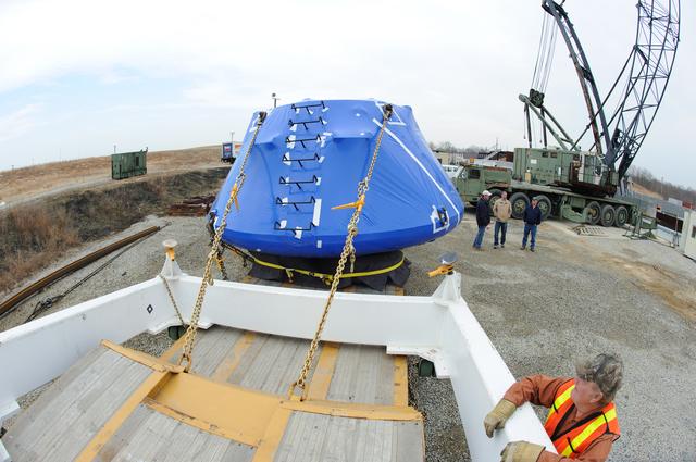 NASA image: Crew Module Water Landing Model Assessment 
