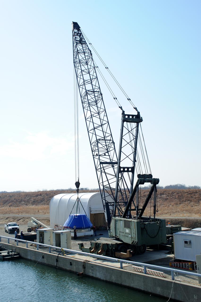 Crew Module Water Landing Model Assessment  (CMWLMA) Test site photos at Aberdeen Test Center  Aberdeen Maryland 