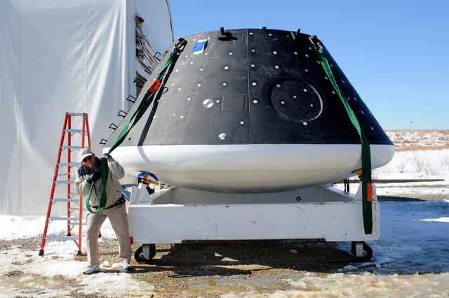 NASA image: Crew Module Water Landing Model Assessment 