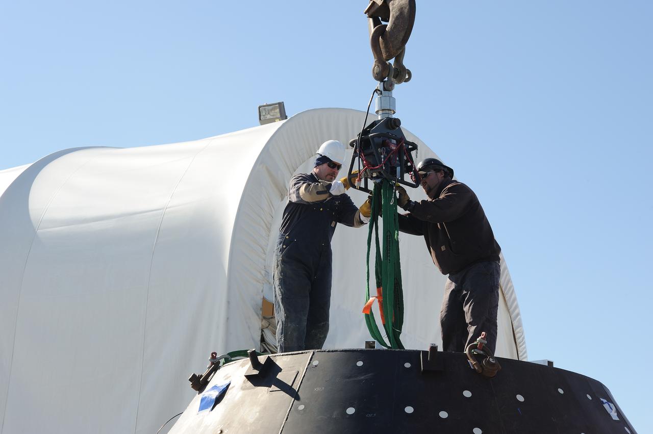 Crew Module Water Landing Model Assessment  (CMWLMA) Test site photos at Aberdeen Test Center  Aberdeen Maryland 