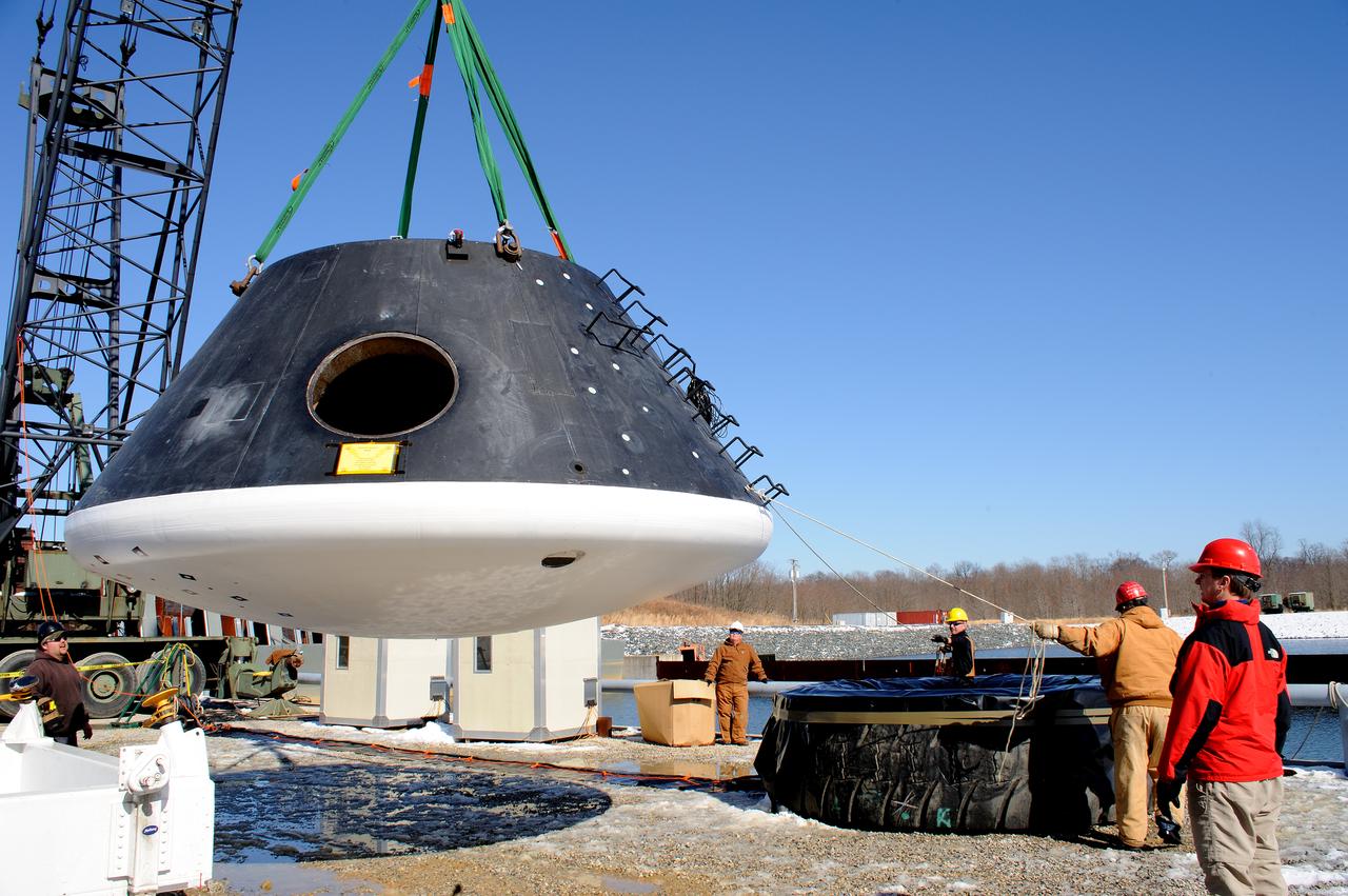Crew Module Water Landing Model Assessment  (CMWLMA) Test site photos at Aberdeen Test Center  Aberdeen Maryland 