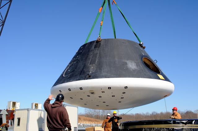 NASA image: Crew Module Water Landing Model Assessment 