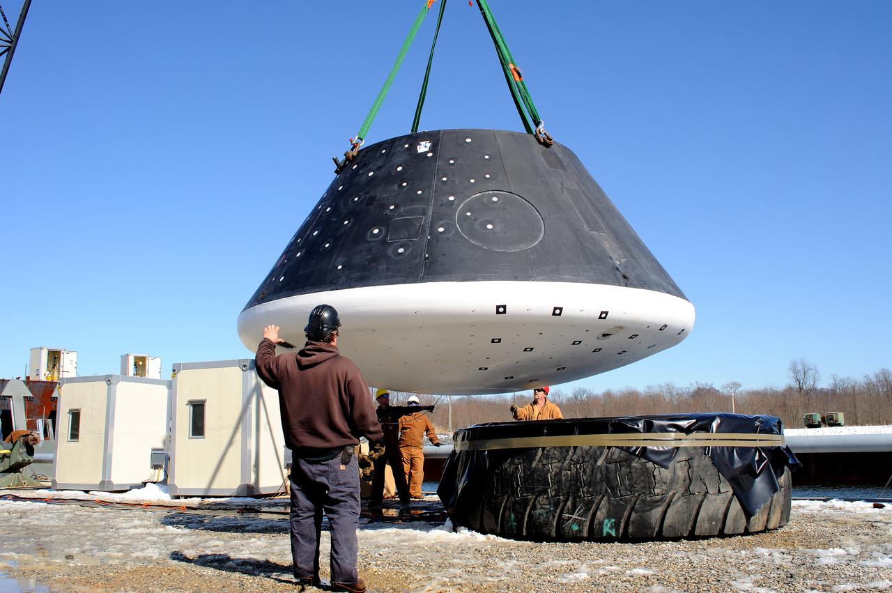 Crew Module Water Landing Model Assessment  (CMWLMA) Test site photos at Aberdeen Test Center  Aberdeen Maryland 
