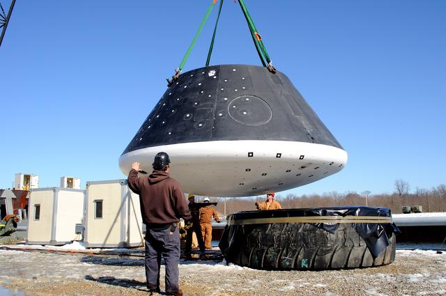 NASA image: Crew Module Water Landing Model Assessment 