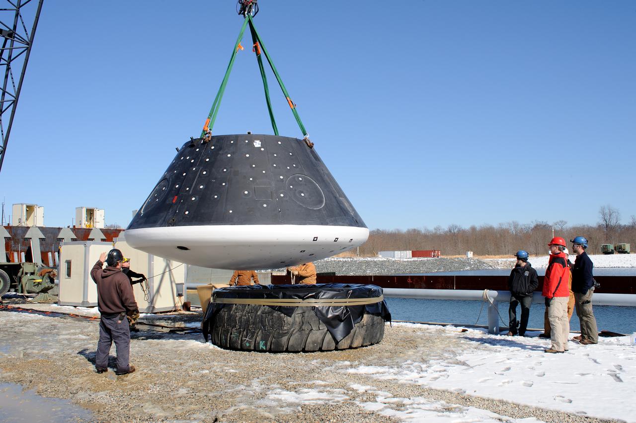 Crew Module Water Landing Model Assessment  (CMWLMA) Test site photos at Aberdeen Test Center  Aberdeen Maryland 