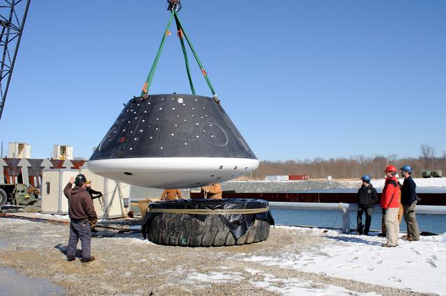 NASA image: Crew Module Water Landing Model Assessment 